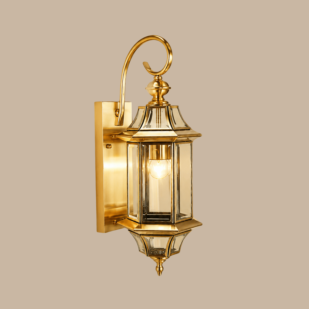 Đèn Gắn Tường Ngoài Trời Lồng Lục Giác Treo Thả LL-GT-001