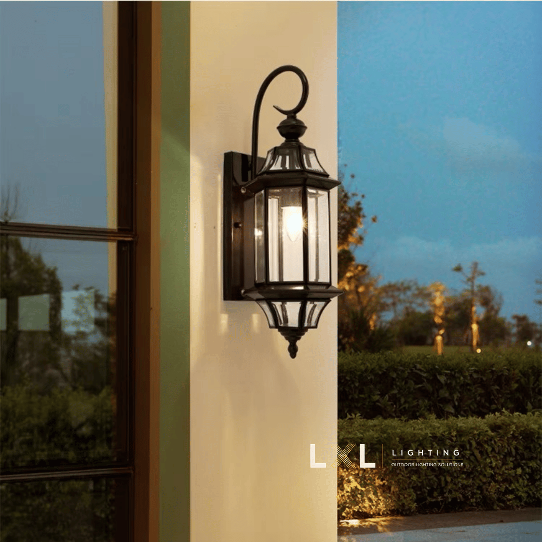Đèn Gắn Tường Ngoài Trời Lồng Lục Giác Treo Thả LL-GT-001