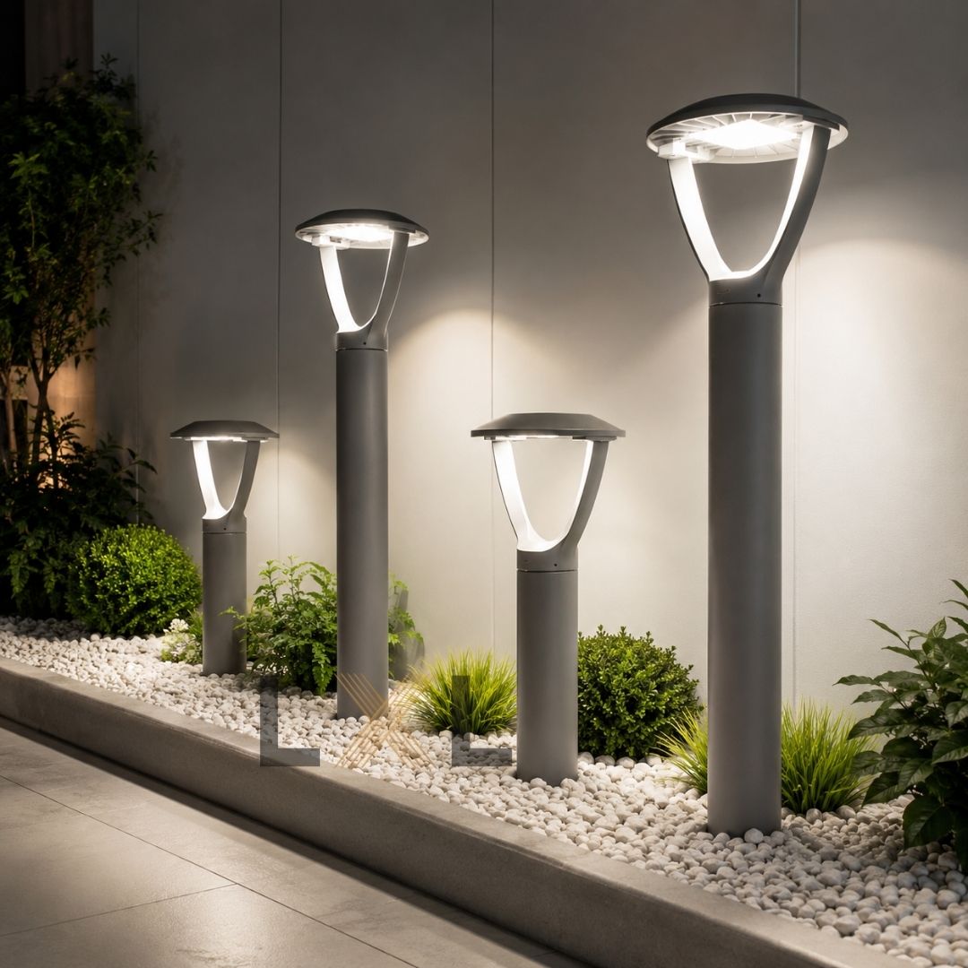 Đèn Trụ Sân Vườn Tán Vòm LL14