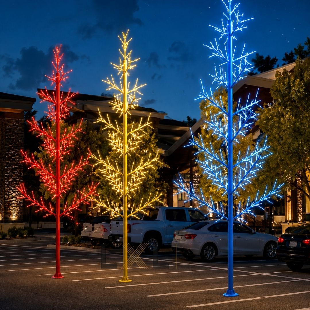 Cột Đèn Cây Thông LED Màu LXL Lighting
