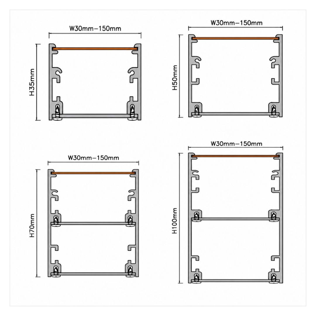 Đèn Nhôm Profile Uốn Cong theo Thiết kế