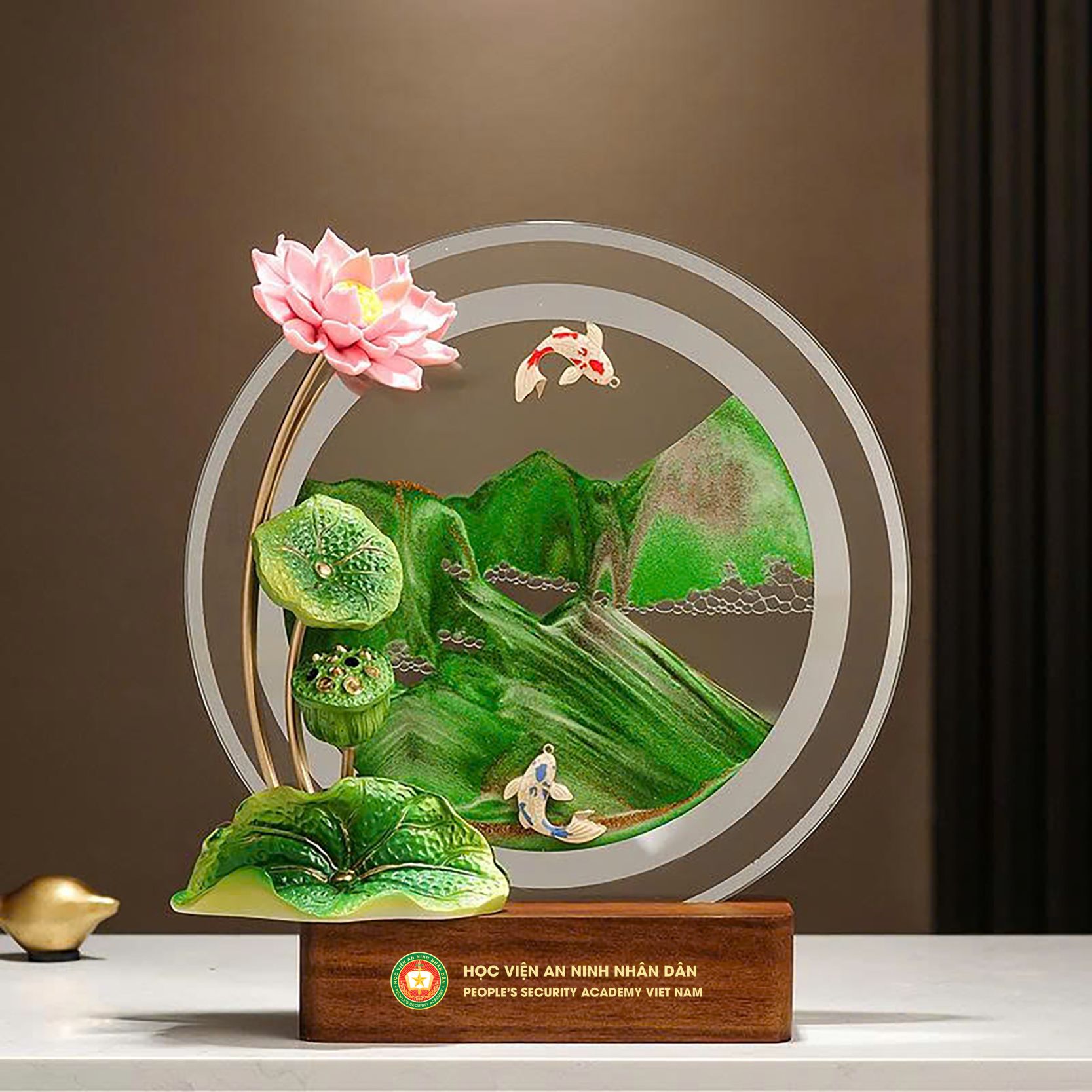 TRANH CÁT HOA SEN "TÂM TRONG NHƯ NGỌC"