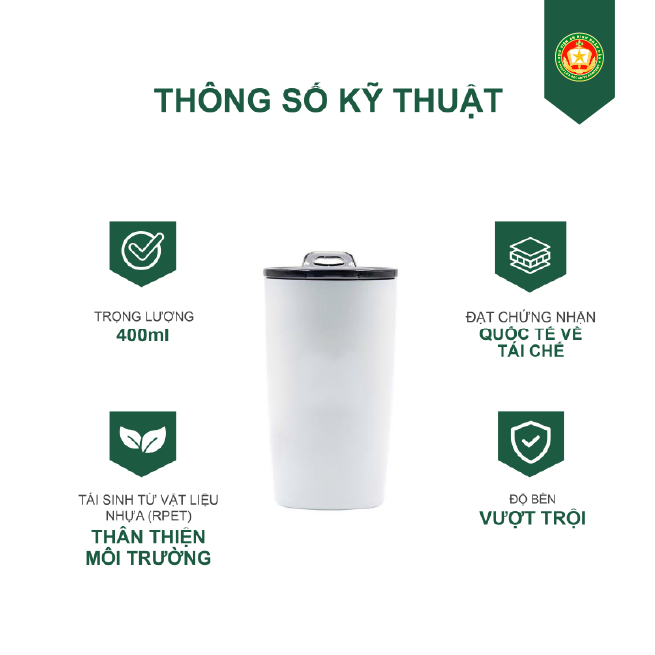 CỐC CÓ NẮP PURE BREW