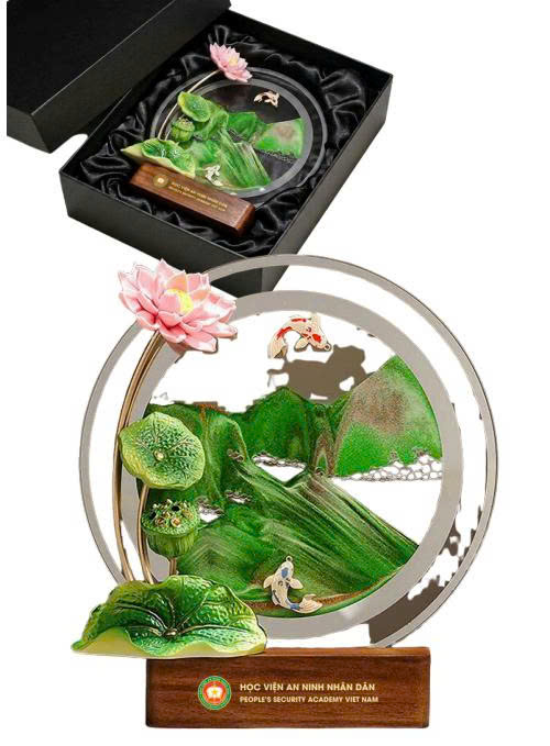 TRANH CÁT HOA SEN "TÂM TRONG NHƯ NGỌC"