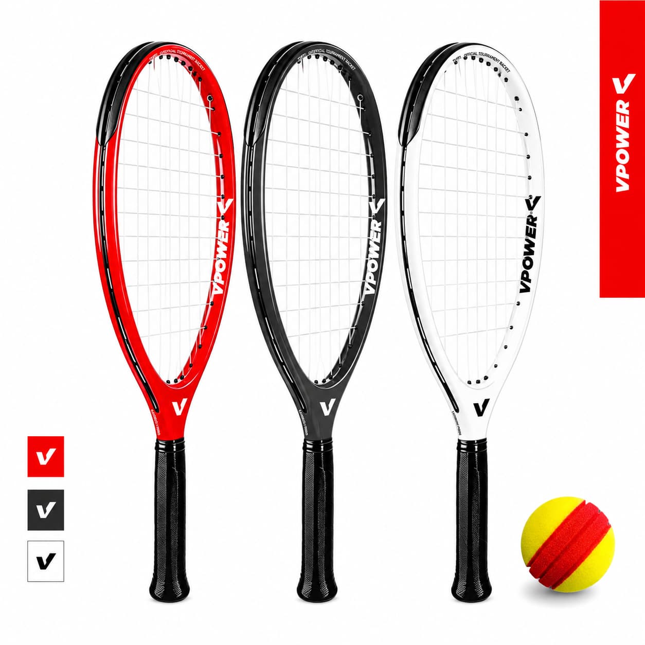 Vợt TYPTI Vpower Origin - Màu Trắng | Official TYPTI Racquet