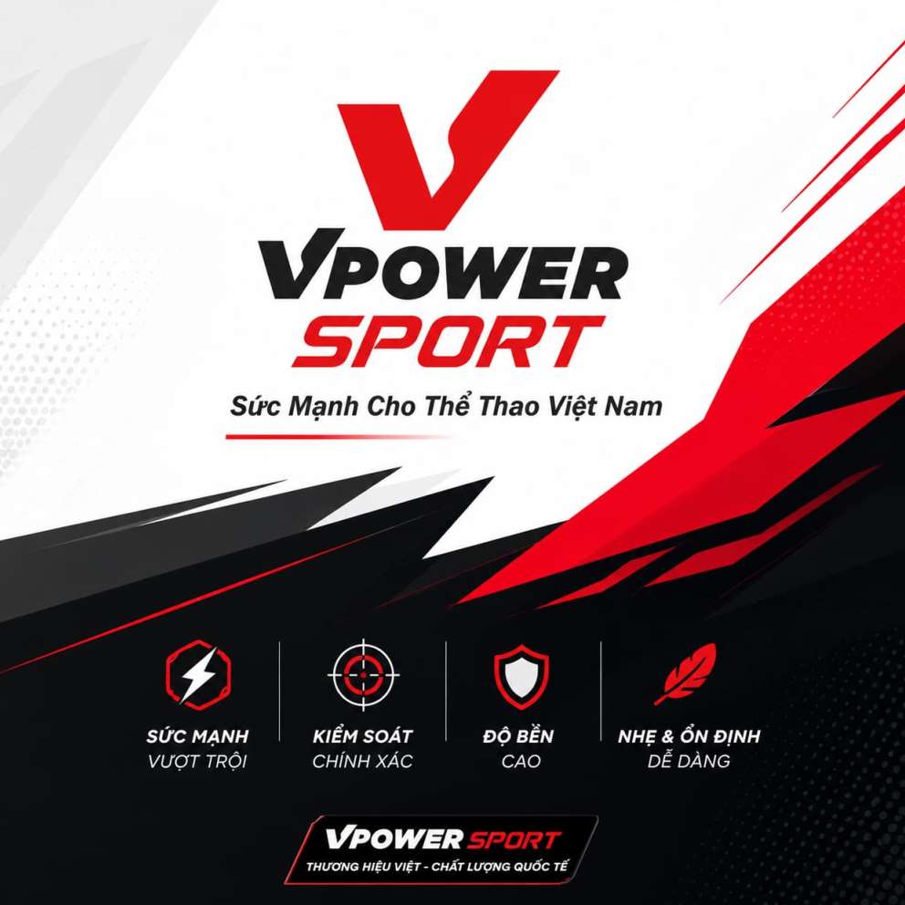 Vợt TYPTI Vpower Origin - Màu Đen | Official TYPTI Racquet
