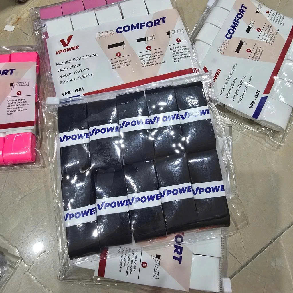Quấn Cán Vợt Vpower Pro Comfort VPR-G01 - Túi 10 Chiếc