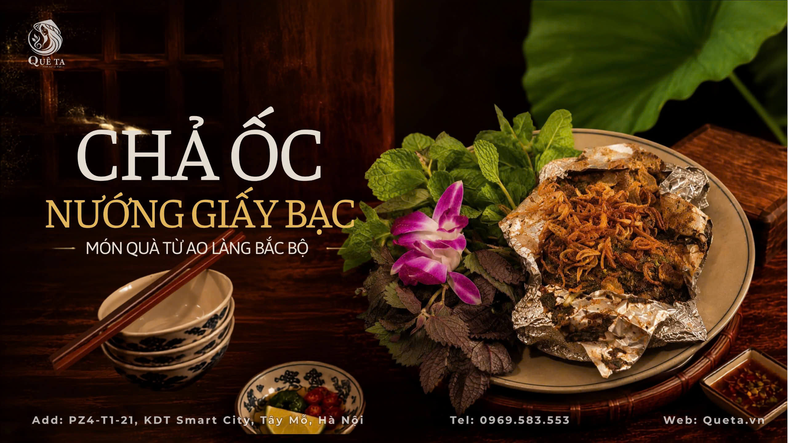 CHẢ ỐC NƯỚNG GIẤY BẠC – MÓN QUÀ TỪ AO LÀNG BẮC BỘ