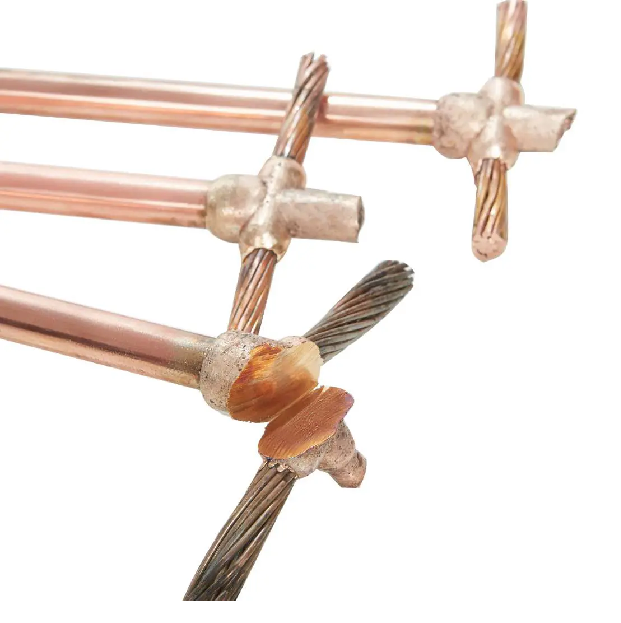 Cọc tiếp địa mạ đồng d16 dài 2 4m
