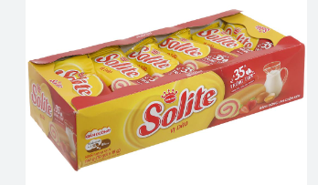 Bánh bông lan cuộn kem Solite vị dâu Kinh Đô 180g