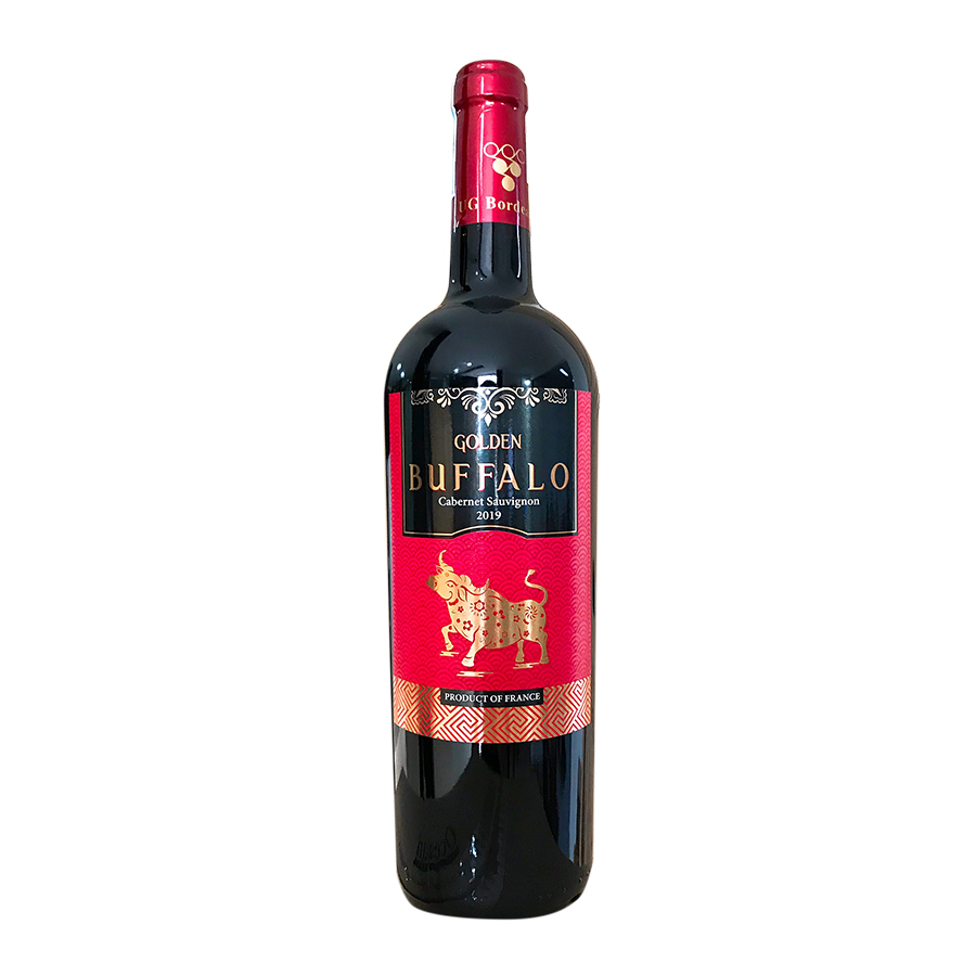 Rượu vang đỏ chát Golden Buffalo Pháp 13,5% 750ml