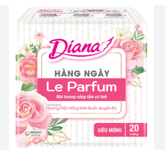 Băng vệ sinh Diana hương mộc hồng Anh Quốc hàng ngày 20M