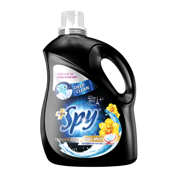Nước giặt xả Spy Deep clean khử mùi đen vàng 3,5L