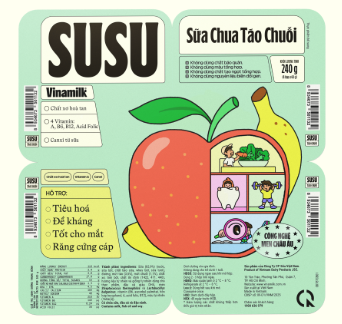 Susu sữa chua táo chuối 60g