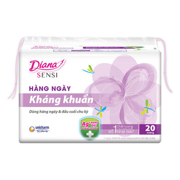 Băng vệ sinh Diana hàng ngày siêu thấm kháng khuẩn 20M