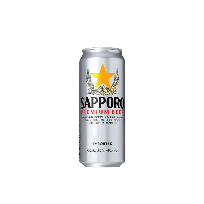 Bia Sapporo Imported 5% 500ml