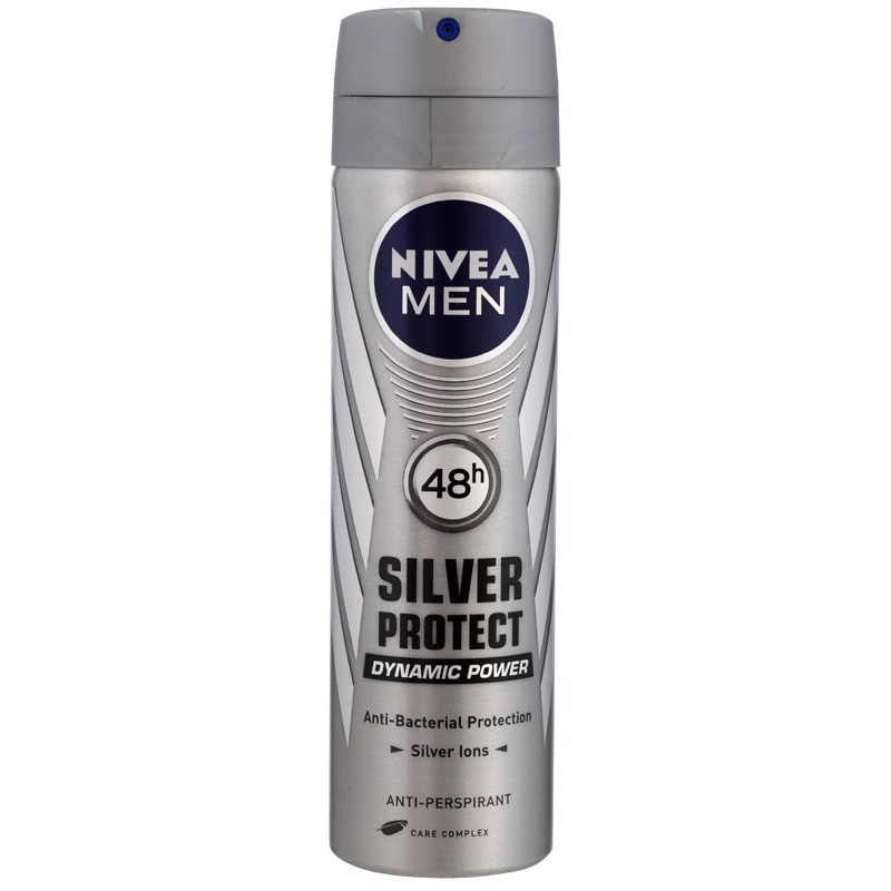NIVEA Xịt nam ngăn mùi, phân tử bạc 150ml
