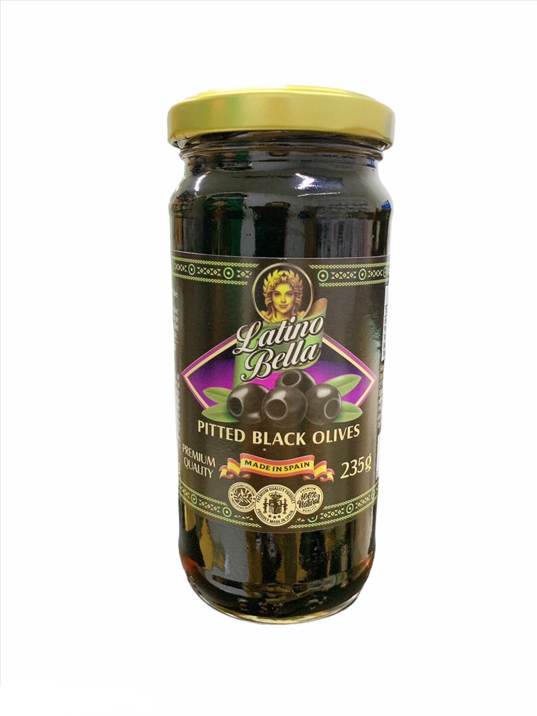 Quả oliu đen tách hạt Latino Bella 235g