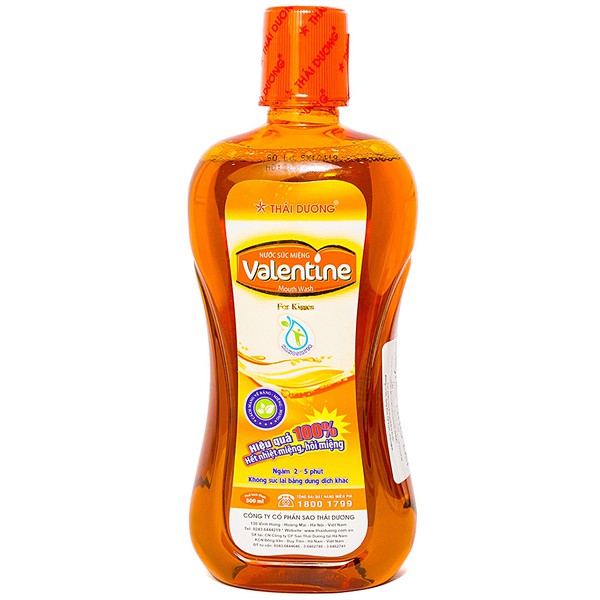 Nước súc miệng Thái Dương Valentine 500ml