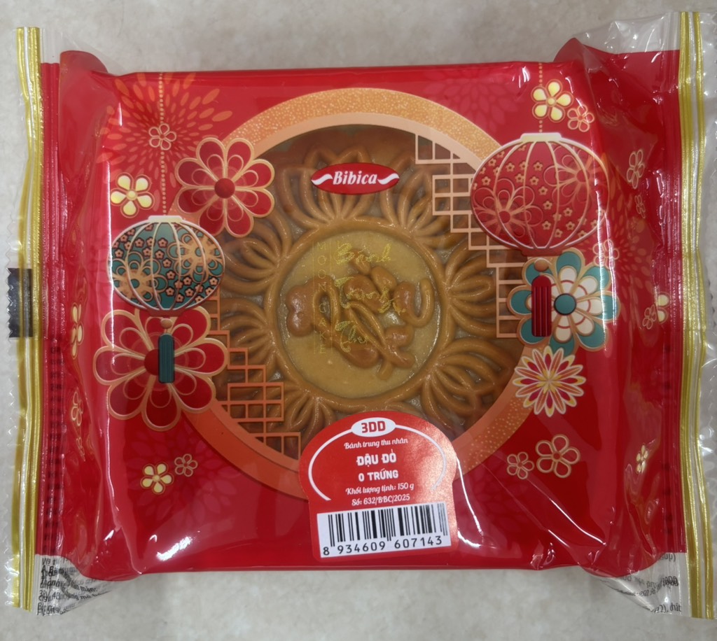 Bánh nướng nhân đậu đỏ Bibica 150g