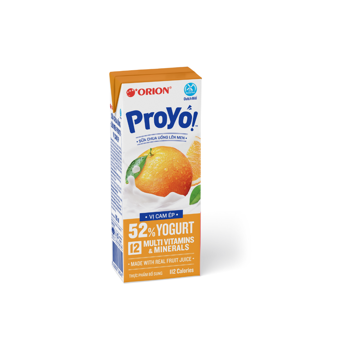 Sữa chua uống lên men vị cam ép Proyo Orion 180ml