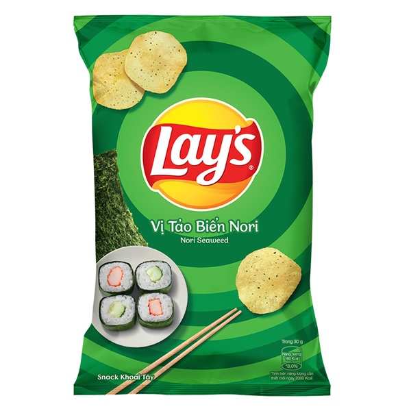 Bim Lays vị Tảo biển Nori 30g