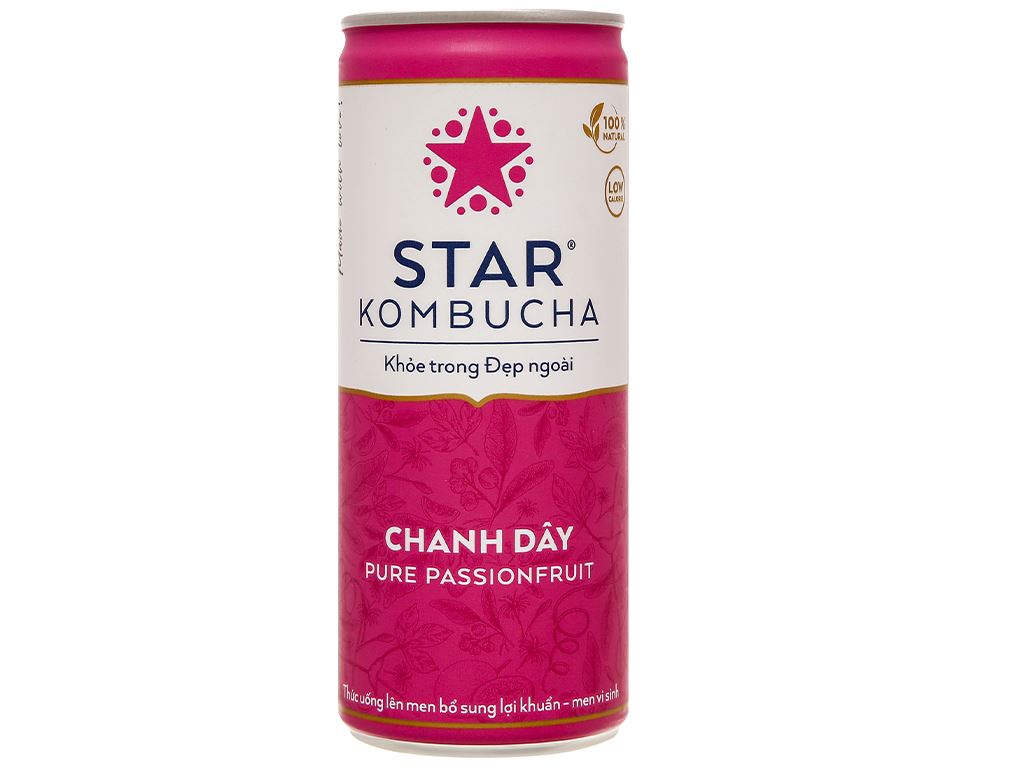 Thức uống lên men Star Kombucha vị chanh dây 237ml