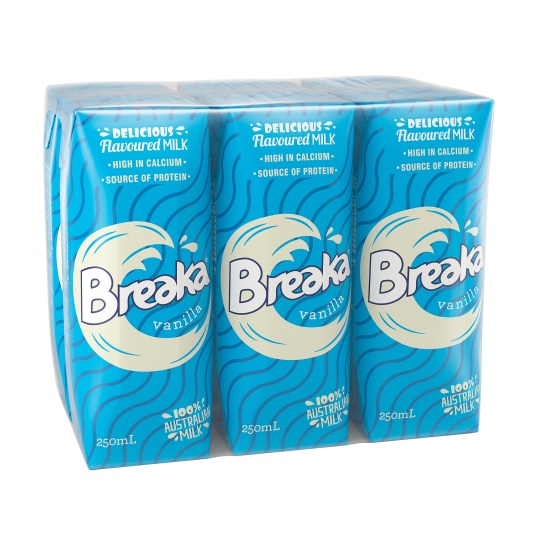 Sữa tươi Breaka hương vani Úc 250ml