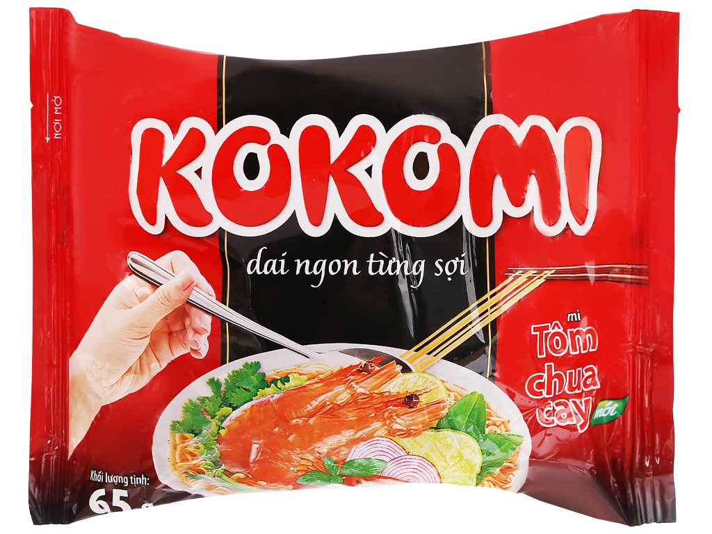Mì Kokomi tôm chua cay mới 65g*30 gói