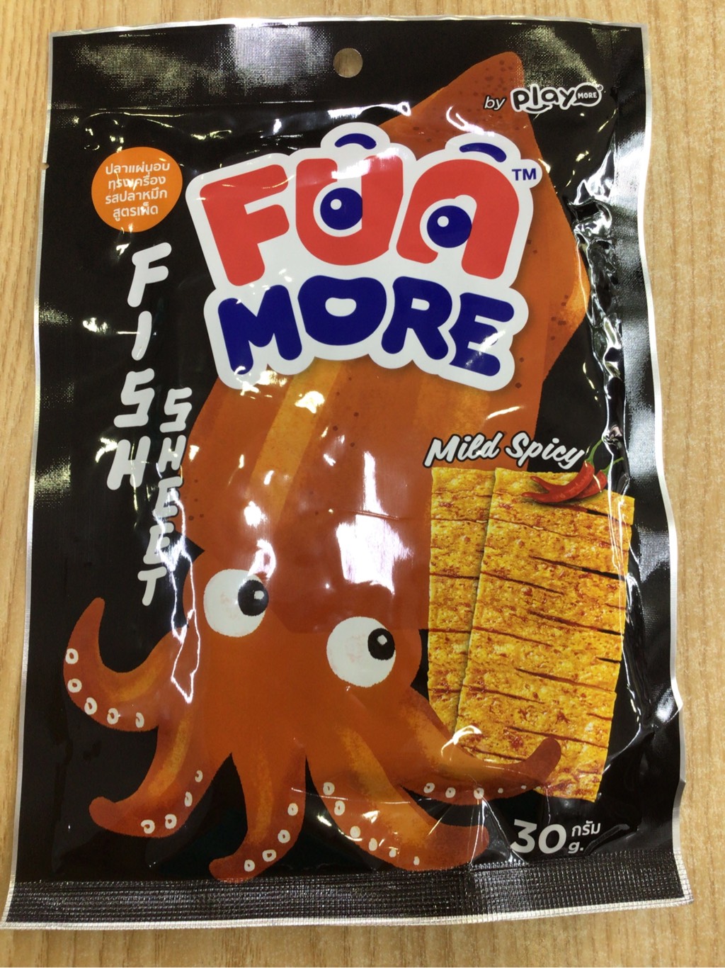 Snack da cá vị mực cay vừa Funmore Thái Lan 30g