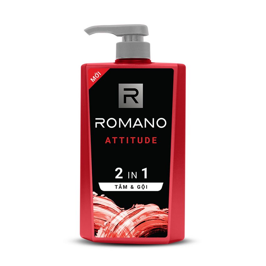 Sữa tắm, gội 2in1 Romano Attitude hương nước hoa 650g
