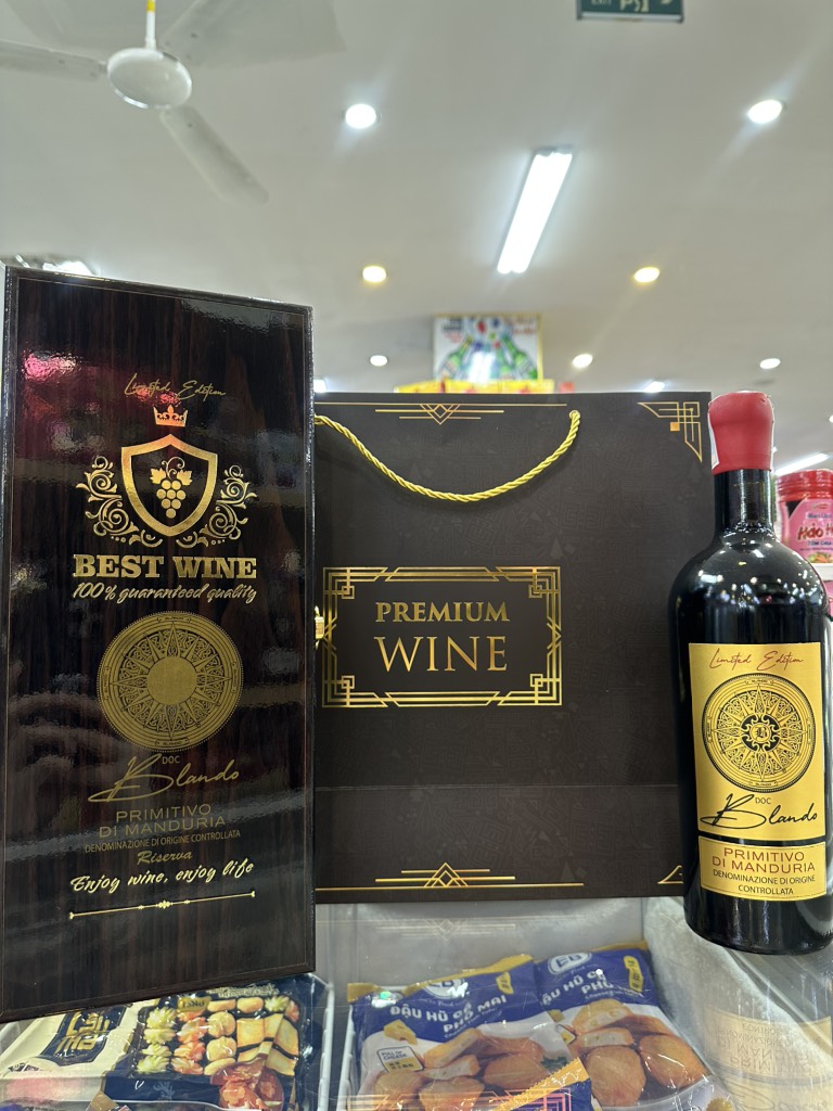 Rượu vang chát Blando D.O.C 15,5% Ý 750ml