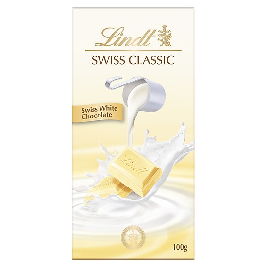 Socola trắng Lindt Swiss Classic Thuỵ Sĩ 100g