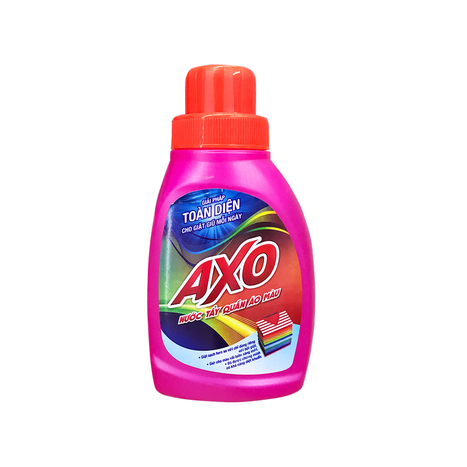 Nước tẩy quần áo màu AXO hương hoa đào 400ml