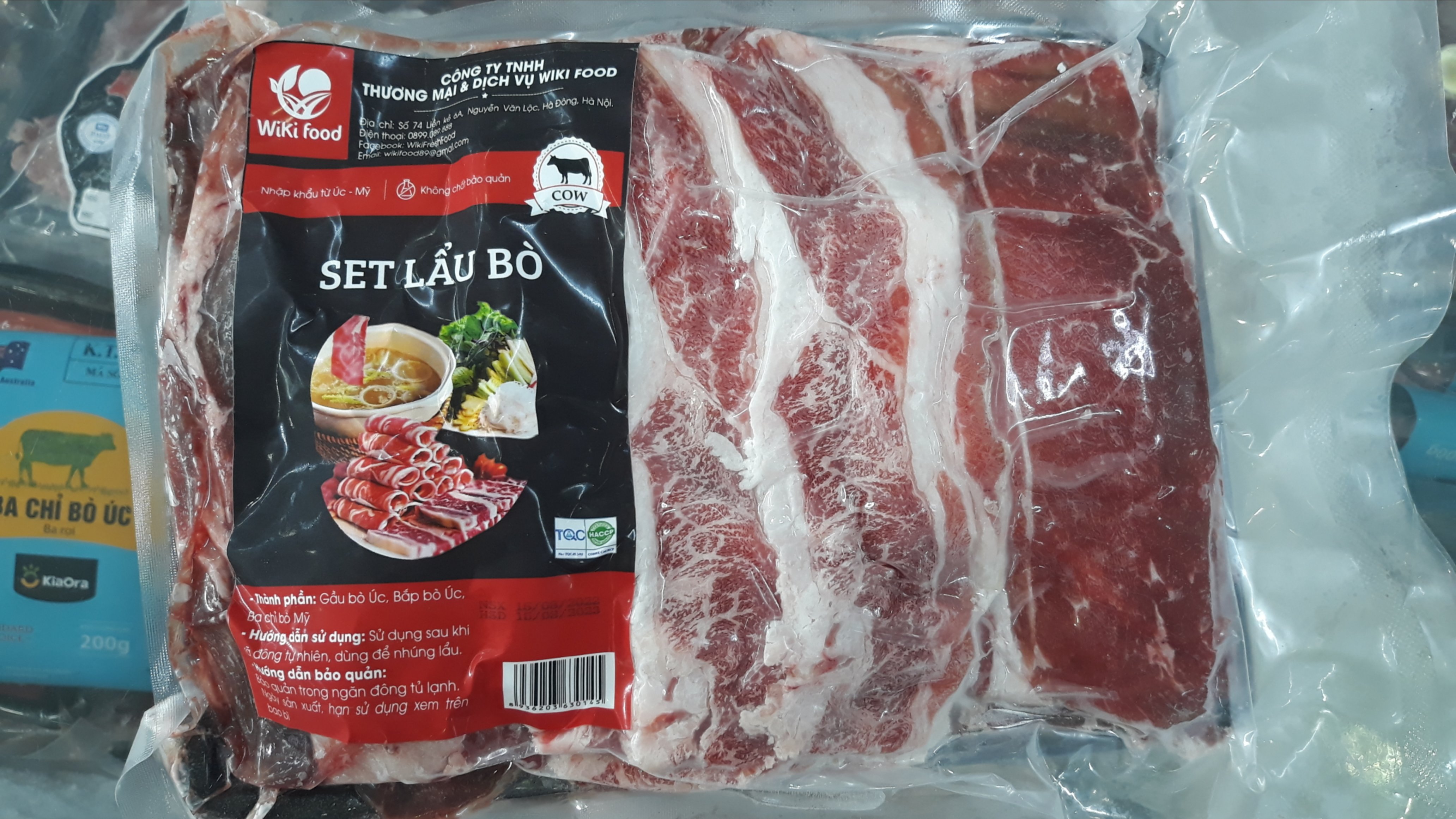 Set lẩu bò Wiki Food 1kg Úc