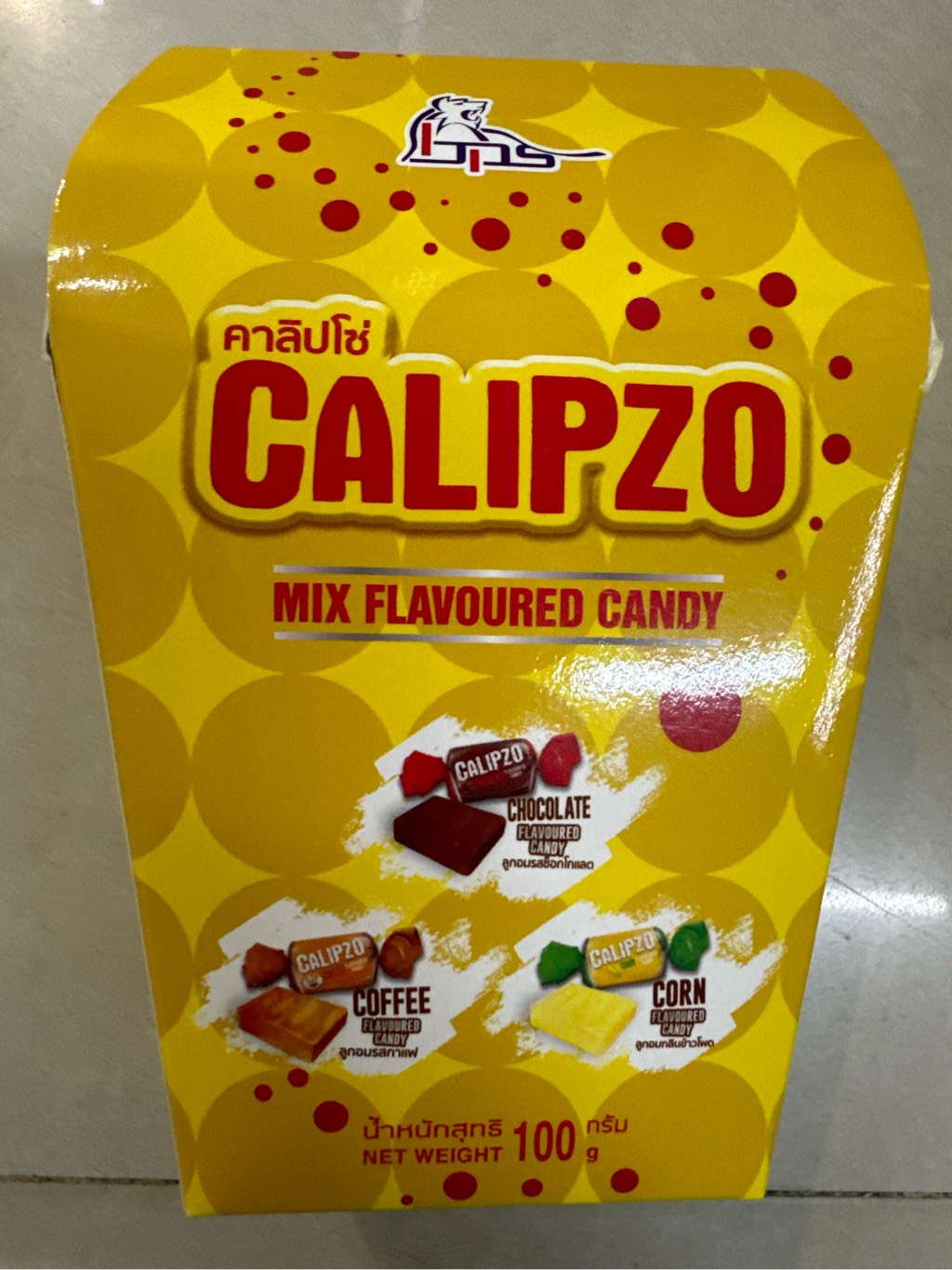 Kẹo Calipzo Mix hình mái nhà Thái Lan 100g