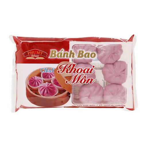 Bánh bao chay khoai môn Phú Mỹ 200g