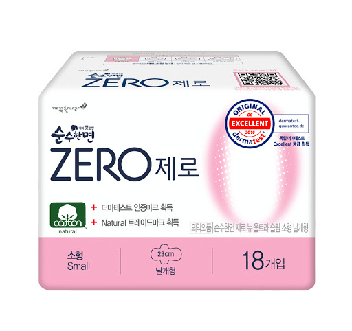 Băng vệ sinh siêu mỏng cánh Kleannara Zero S-23cm 18M Hàn Quốc