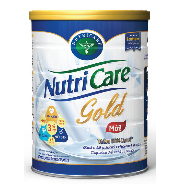 Sữa Nutricare Gold phục hồi sức khỏe sau mổ 850g