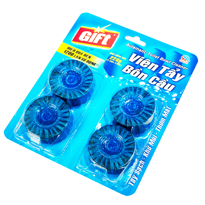 Viên tẩy bồn cầu Gift khử mùi 220g (4 viên x 55g)