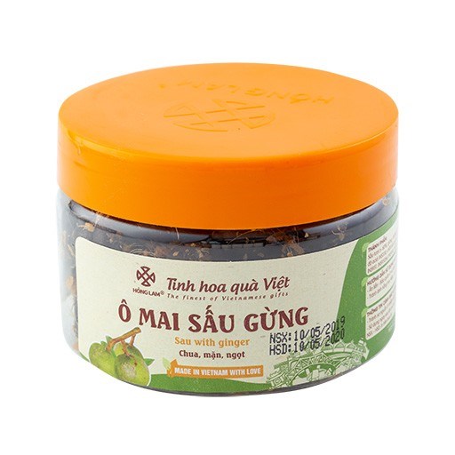 Ô mai sấu gừng Hồng Lam 200g
