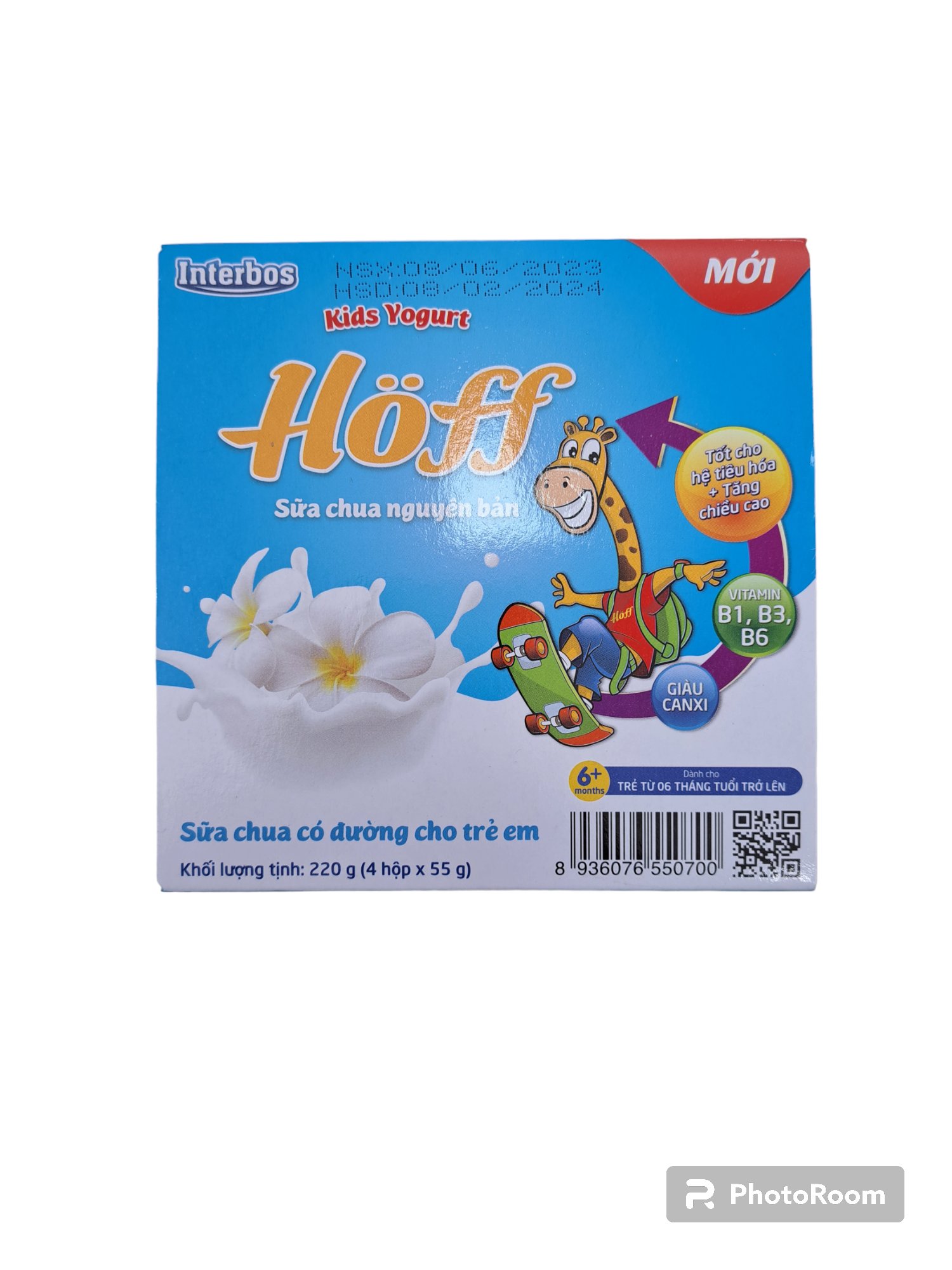 Sữa chua Hoff vị nguyên bản 220g
