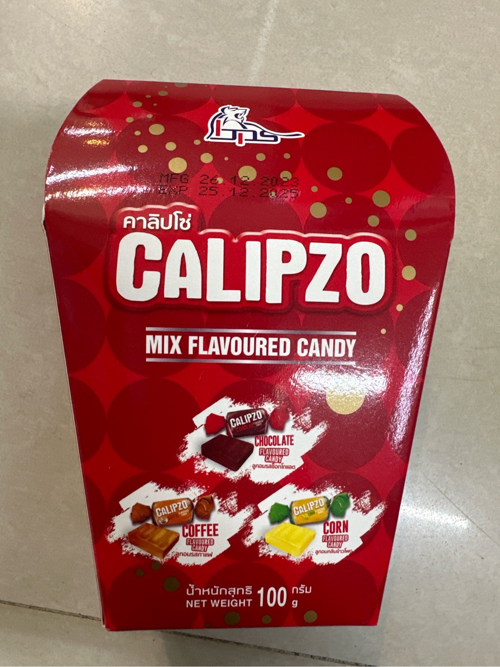 Kẹo Calipzo Mix hình mái nhà Thái Lan 100g