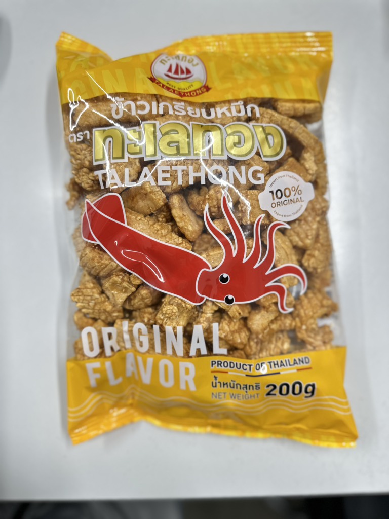 Snack mực vị truyền thống Talaethong Thái Lan 220g