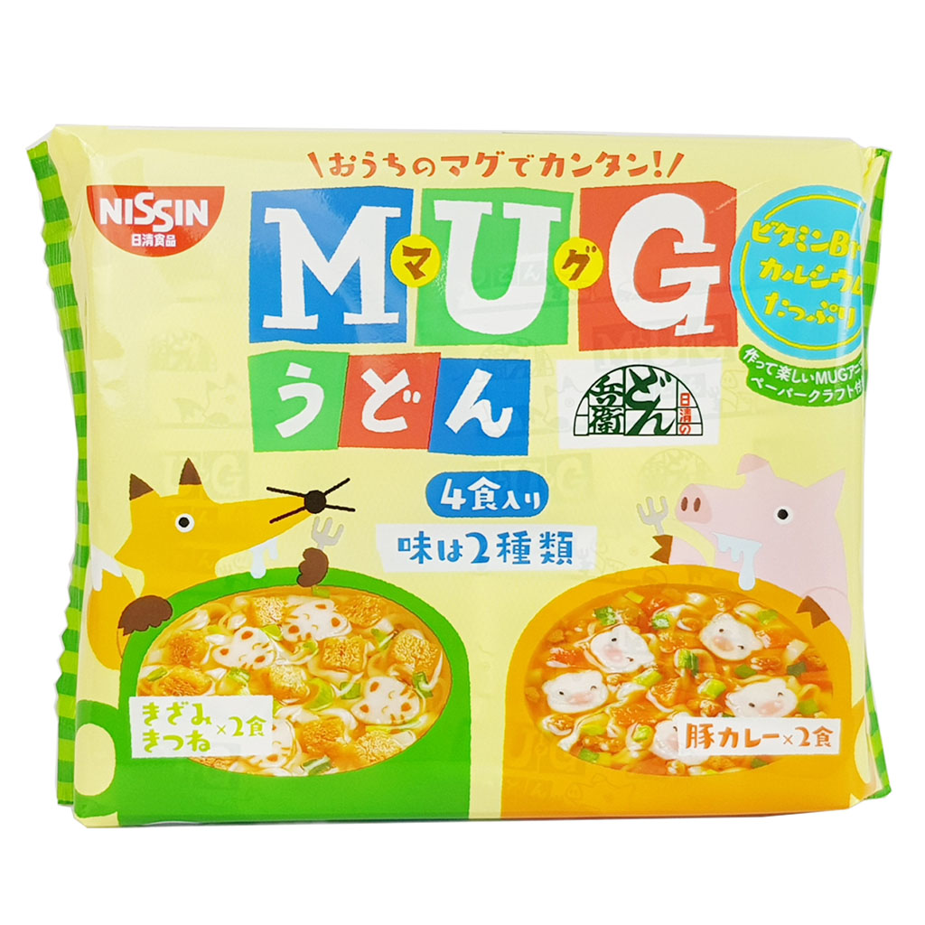 Mỳ MUG Nissin Xanh vị thịt heo Nhật Bản 92g