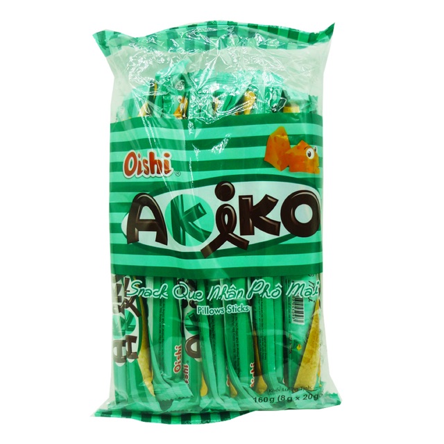 Bánh Oishi Akiko nhân phô mai 160g