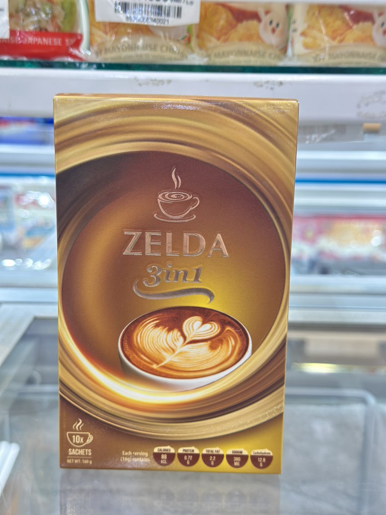 Cà phê hoà tan 3in1 Zelda 160g