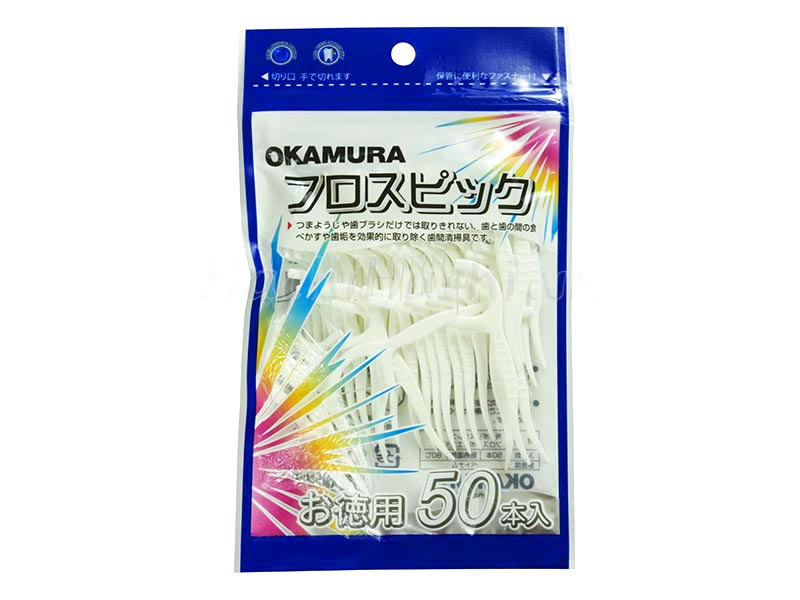 NB Tăm chỉ kẽ răng Okamura 50P xanh