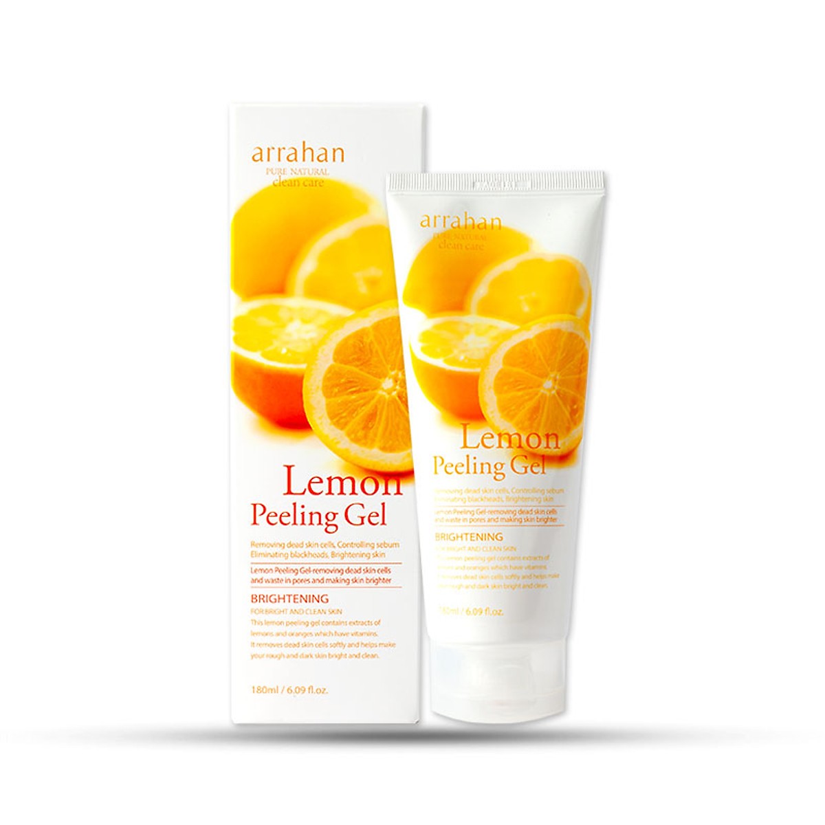 Tẩy da chết Arrahan Peeling Gel Chanh vàng 180ml Hàn quốc