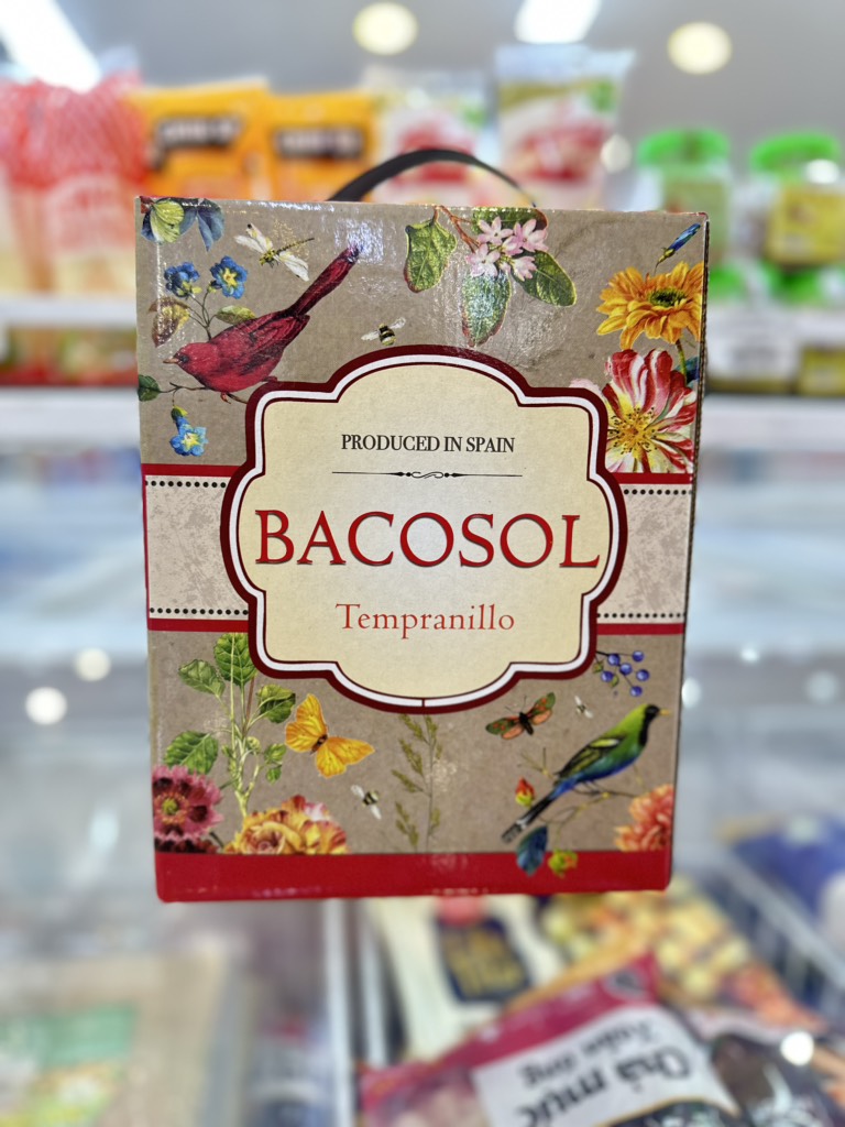 Rượu Vang Bịch 0 Độ Bacosol Tempranillo Tây Ban Nha 3L